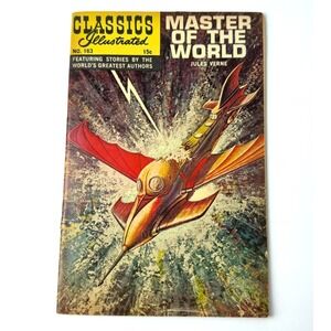 CLASSICS ILLUSTRATED #163 Master of the World‎ Jules Verne Silver Age Comics T63